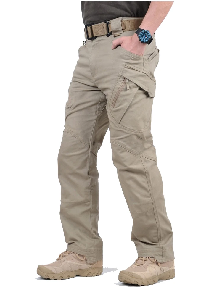 IX9 город тактические карго штаны Для мужчин боевая группа захвата армейские военные брюки из хлопка много карманов эластичные гибкие