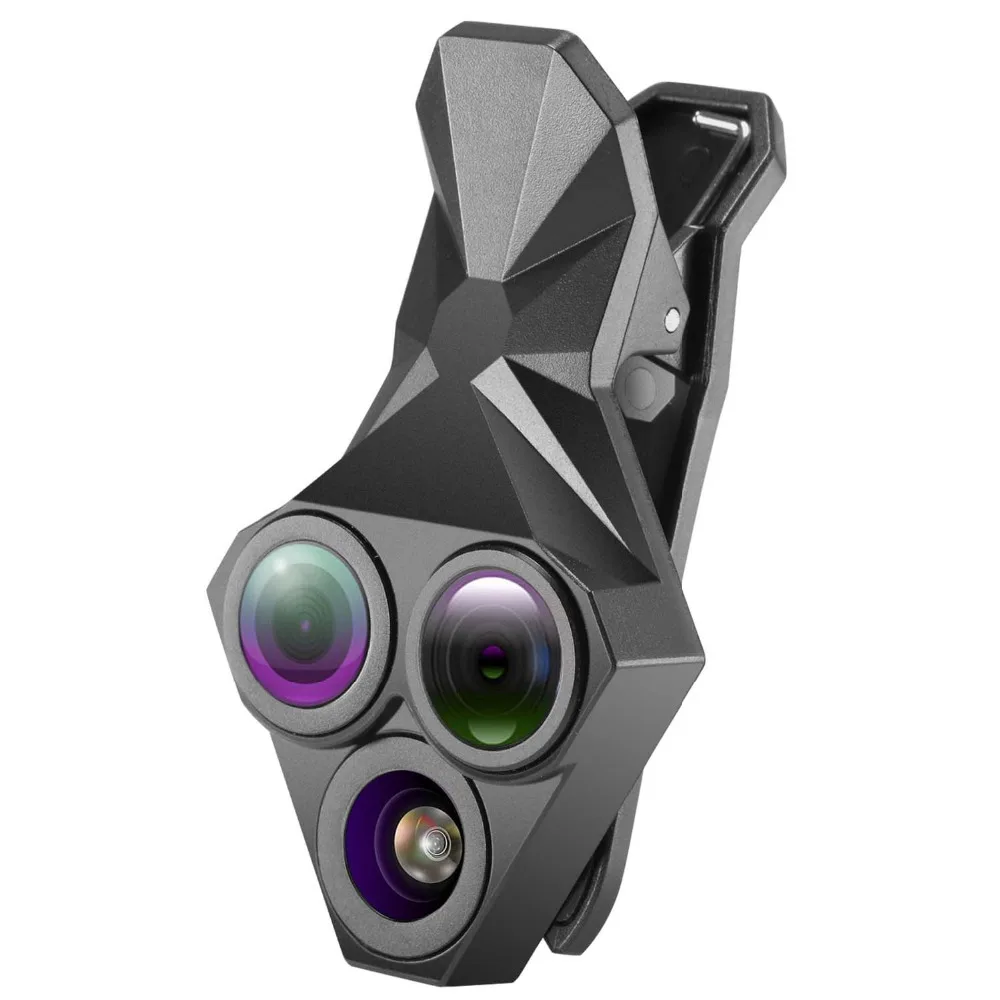 Neewer 3 in 1 Cellphone Camera Clip on Lens Kit0.65x Wide Angle+20x