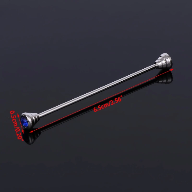 Mens Shirt Collar Pin Necktie Tie Clip Clasp Brooch Bar Barbell Lapel Stick New - Image 6