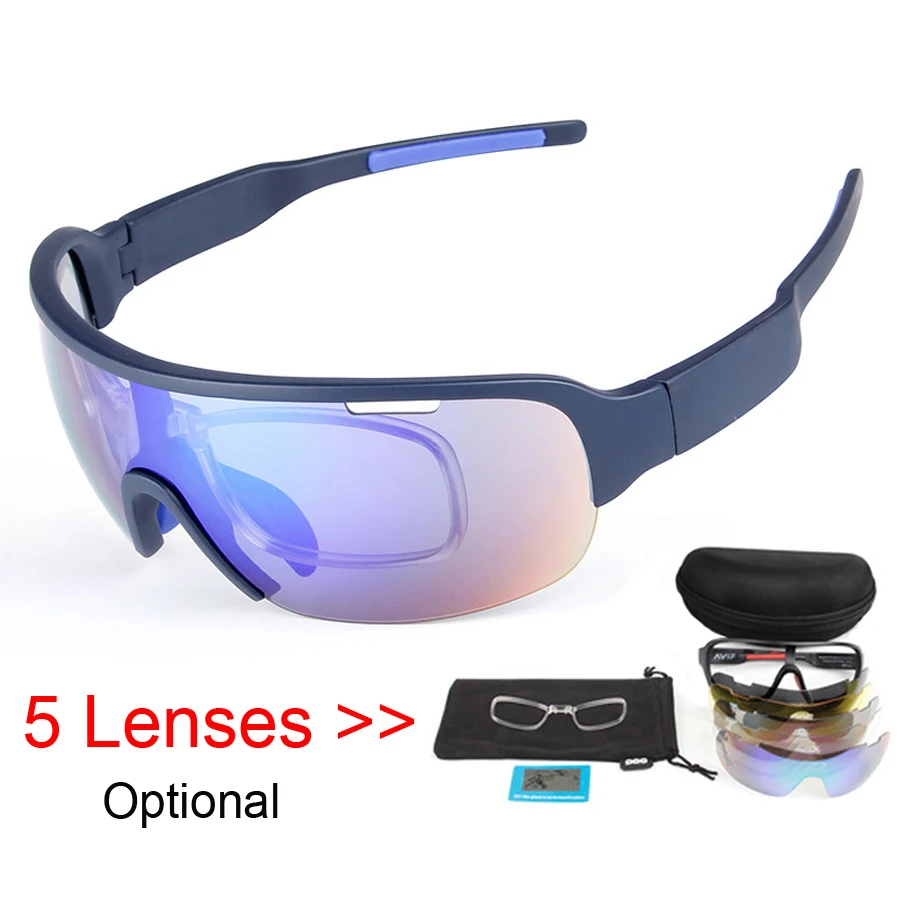 

NEWBOLER Sport Cycling Glasses 5 Lenses Polarized Bicycle Sunglasses Mountain Bike Eyewear For Men Women gafas oculos ciclismo