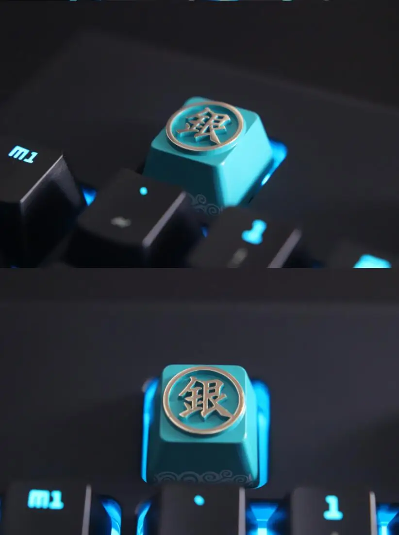 Keycap gravado personalizado da liga de zinco