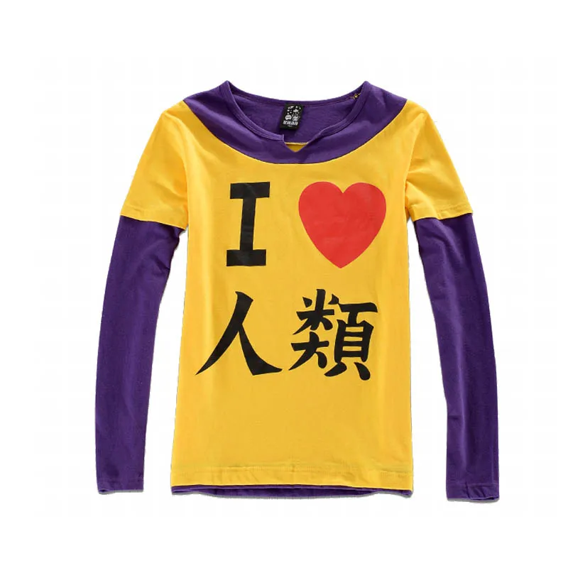 Coshome No Game No Life Sora Cosplay T Shirts Costumes Men Long Sleeves T-shirt Adult Yellow Tops Summer Tees (2)