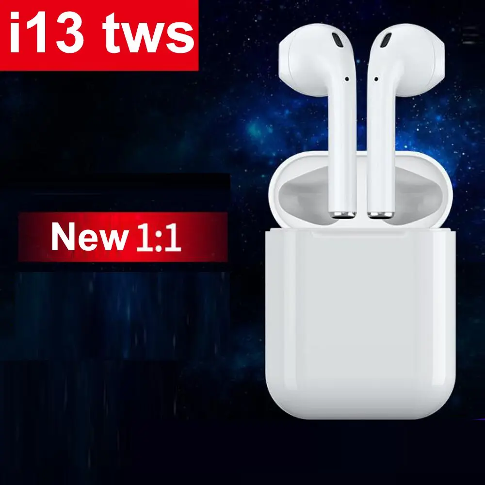 

2019 new Touch control i13 TWS 1:1 earbuds Wireless Bluetooth 5.0 3D super bass earphone pk i10 i11 i12 tws for iPhone android