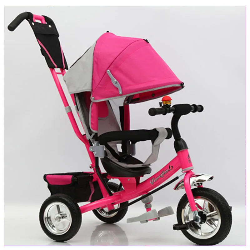 Children's Three Wheels Tricycle Bicycle Stroller Baby Carriage with 3