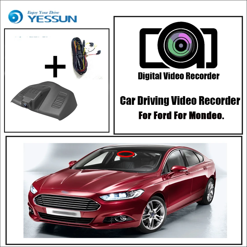 YESSUN для Ford Mondeo Автомобильный видеорегистратор вождения видео регистратор мини