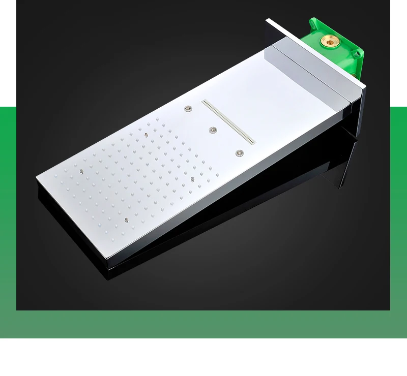22 LED Shower System Rain And Waterfall Shower Head Water Saving Hand Shower Valve  Waterfall SPA Bath  Shower Faucets (24)