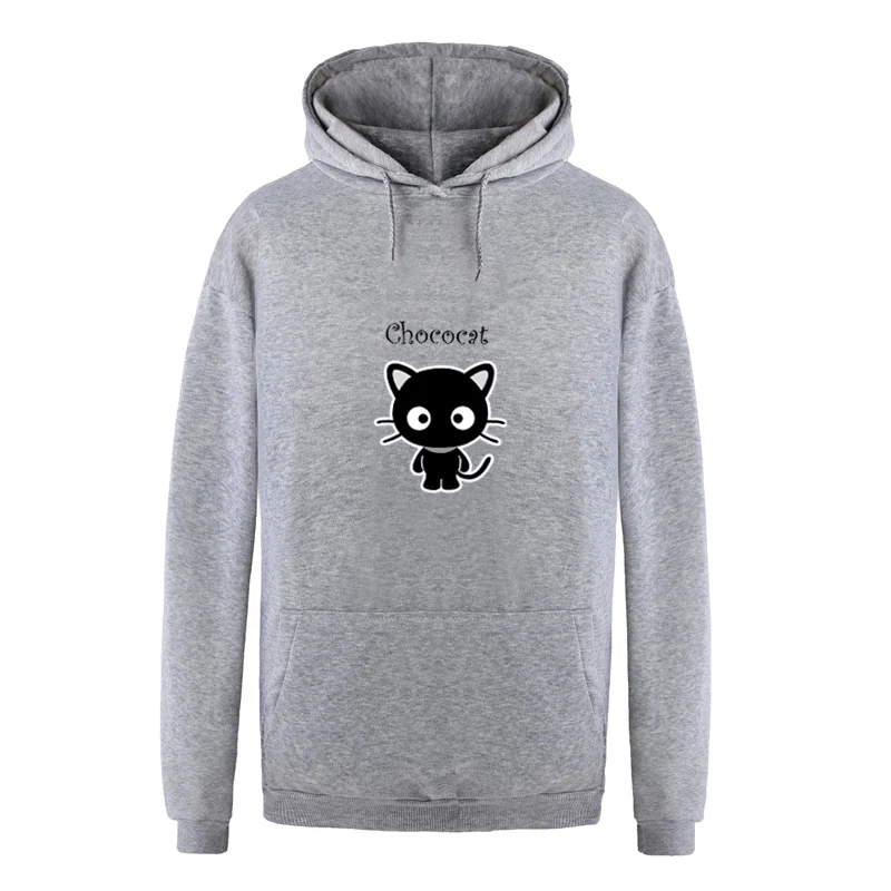 Black Cat Hoodies Sweatshirts Men Women Harajuku Pullover Funny Fleeece