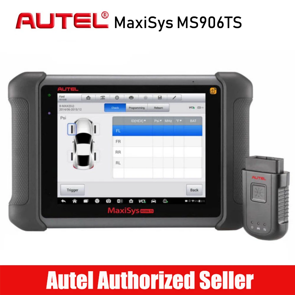 

AUTEL MaxiSYS MS906TS Professional OBD2 Car Diagnostic Tool Auto Code Reader Scanner with ECU Coding TPMS Function Free Update