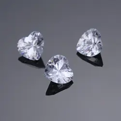 Сердце Форма Огранки Кубического Циркония Камни Качество AAA + 3x3-10x10mm Синтетических Камней CZ Для Diy Nail Ювелирных Изделий