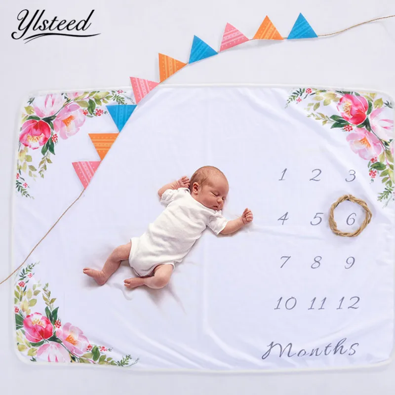 Newborn Baby Photography Blanket Props First Year Monthly Birthday Photo Costume 