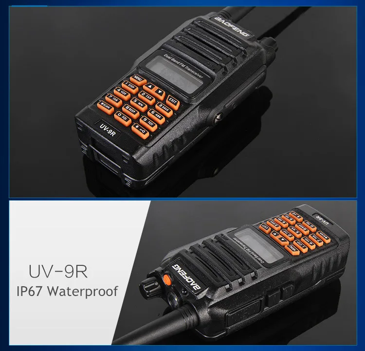 2018 BaoFeng UV 9R walkie talkie 8w big power IP 67 двухсторонняя радиосвязь для охоты