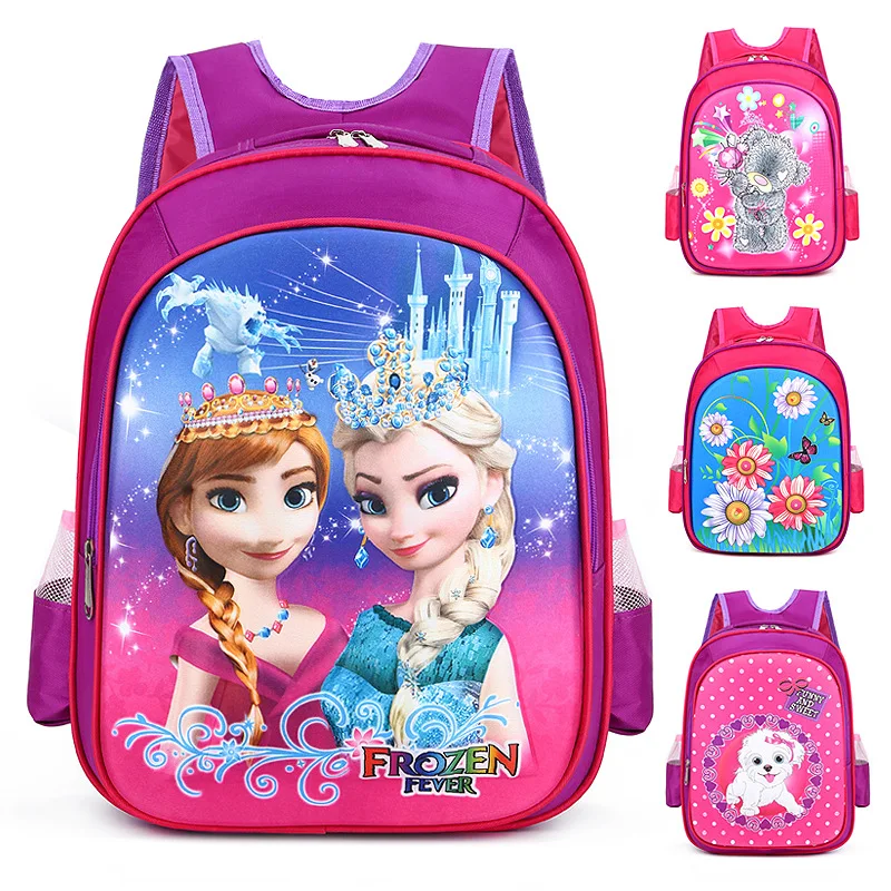 Disney princess рюкзак для начальной школы мальчик девочка Мороз Эльза школьная сумка