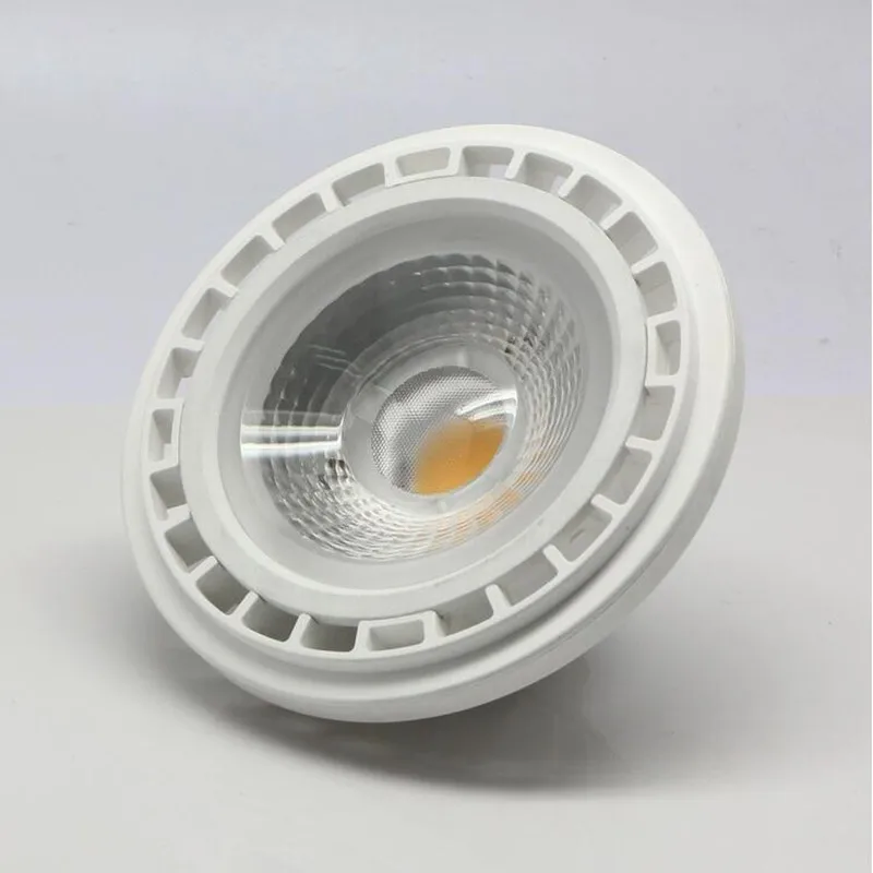 LED AR111 15W COB Bridgelux светодиодный прожектор ES111 QR111 GU10 G53 DC12V или AC85 265V Теплый Холодный