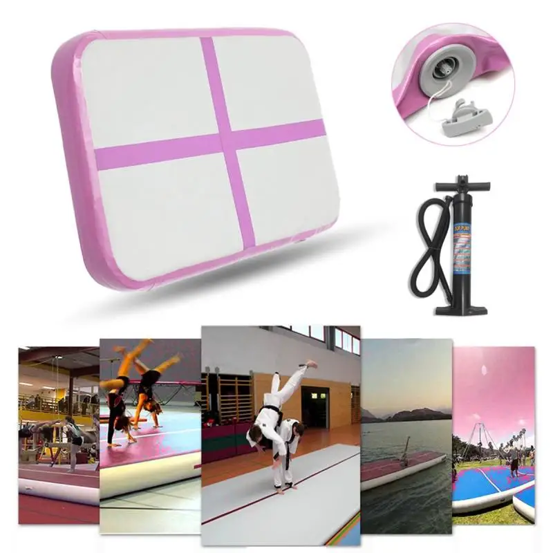 

Gofun AirTrack 100x60x10cm Portable Air Track Tumbling Training Mat Gymnastics Exercise Pad Inflatable Gym Training Mats