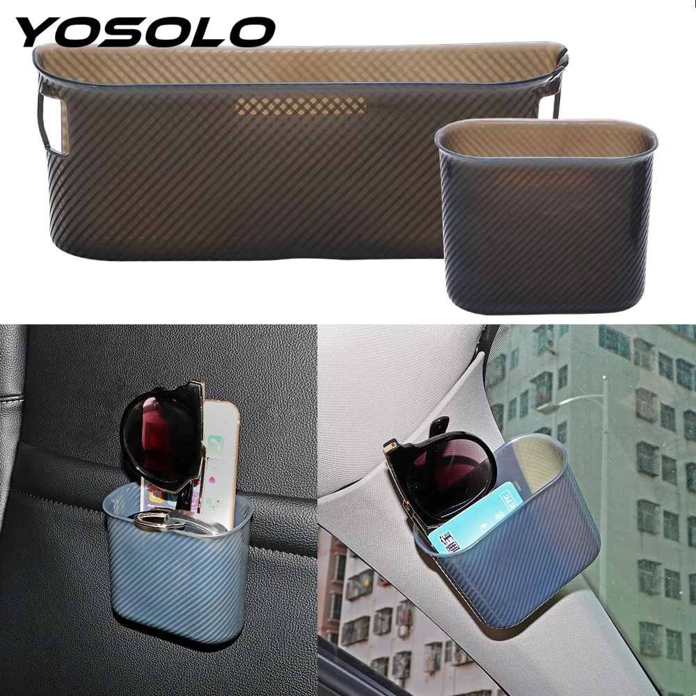 YOSOLO Car Storage Box Auto Organizer Garbage Mesh Card Phone holder Trash Bin Phone Charger Cradle Door Side Hanging Pocket YOSOLO Car Storage Box Auto Organizer Garbage Mesh Card Phone holder Trash Bin Phone Charger Cradle Door Side Hanging Pocket