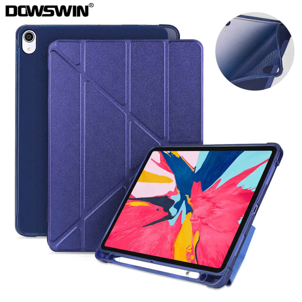 DOWSWIN Case For iPad Pro 11 Smart Leather Case Pro 11 Multi fold Cover