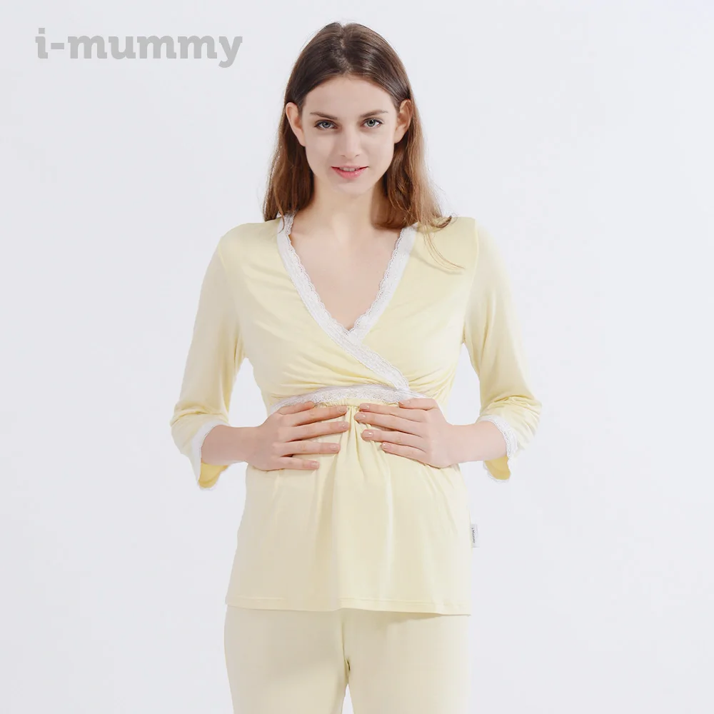 Платье для грудного вскармливания i baby одежда из модала женщин сна беременных