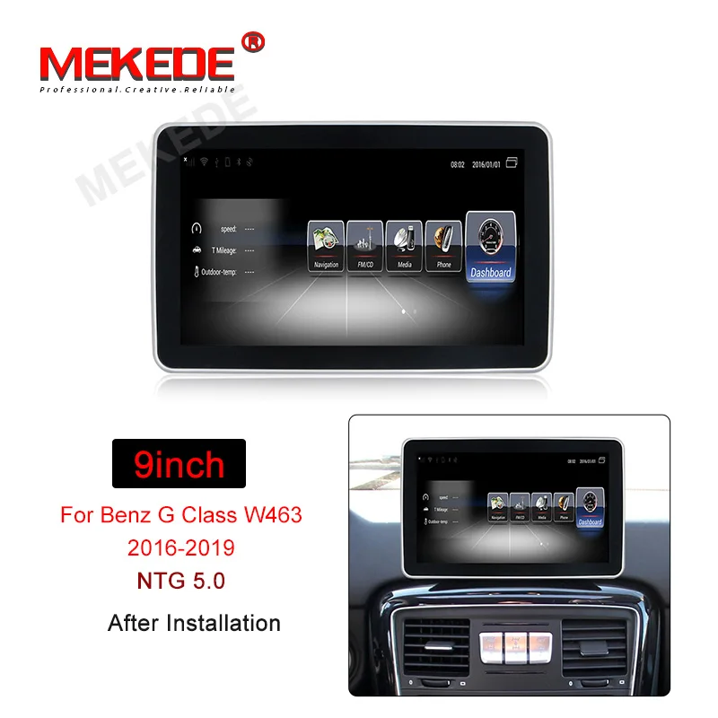 Perfect Mekede ANDROID car multimedia player for Mercedes Benz G Class W463 216 2017 2018 2019 with 4G LTE wifi bluetooth carplay USB 1