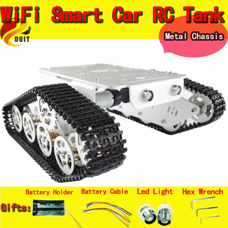 

DOIT RC Metal Tank Car Chassis Walle Caterpillar Crawler Wall-e Large load Robot Car Toy Metal Structure DIY RC Tank Chassis