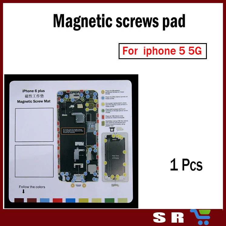 1 Шт. Магнитный Винт Коврик Для iphone 5 5g Разобрать обслуживание Хранитель винт Мат