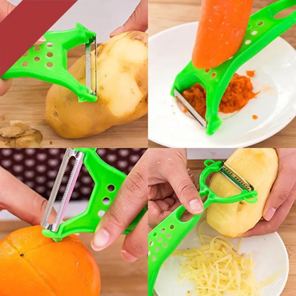 Домашний кухонный инструмент Помощник Очиститель для овощей и фруктов Парер Нож для нарезания соломкой резки PJW