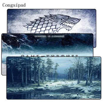 

Congsipad Game of Thrones Scenery gamer play mats Mousepad Large Gaming Mouse Pad Anti-slip Perfect Locking PC Computer desk mat