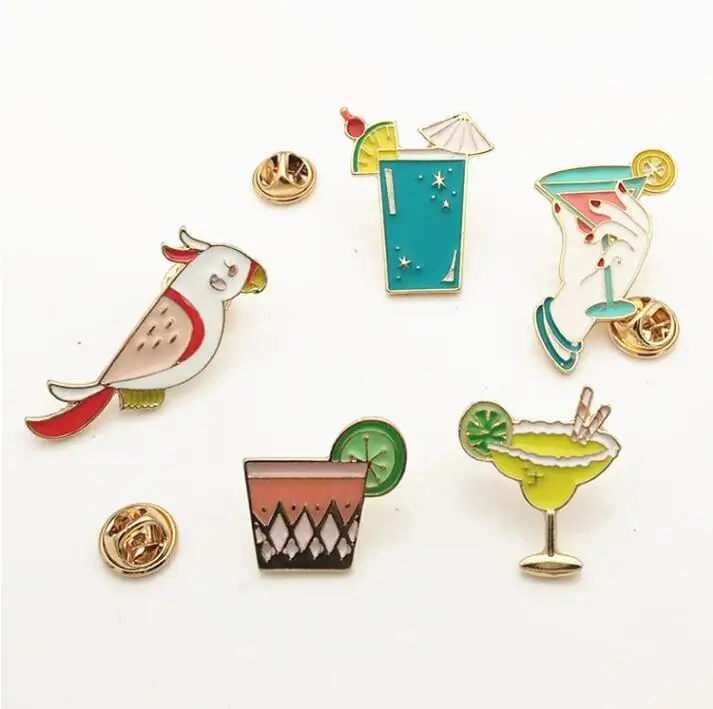 

Jisensp Brooches Cartoon Animal Badge Enamel Pin Birds Brooch for Women Classical Fashion Accessories Sweater Decoration Pins