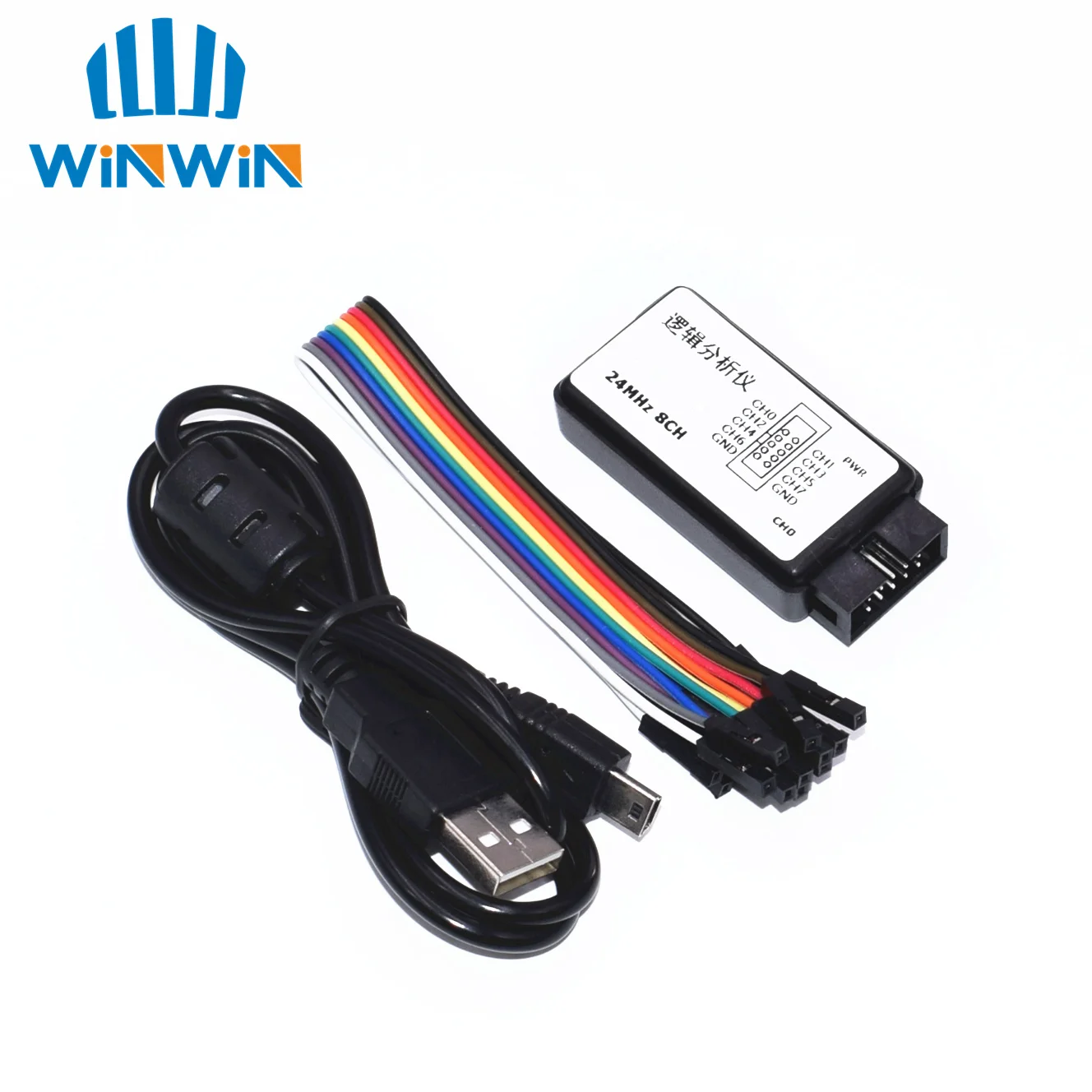 

1set New Arrival USB Logic Analyze 24M 8CH, MCU ARM FPGA DSP debug tool Logic analyzer