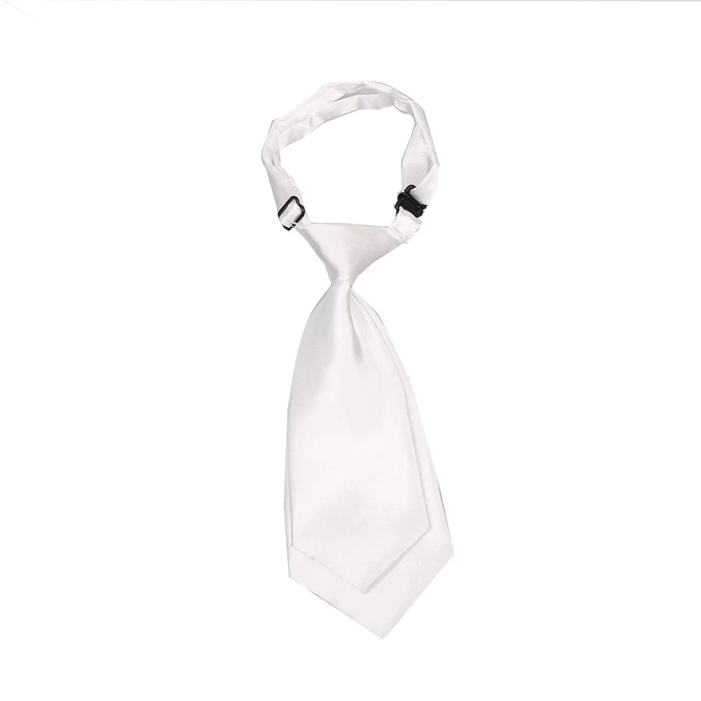 Галстук-бабочка для мальчиков; детские галстуки; маленькая рубашка с галстуком; аксессуары - Цвет: Белый