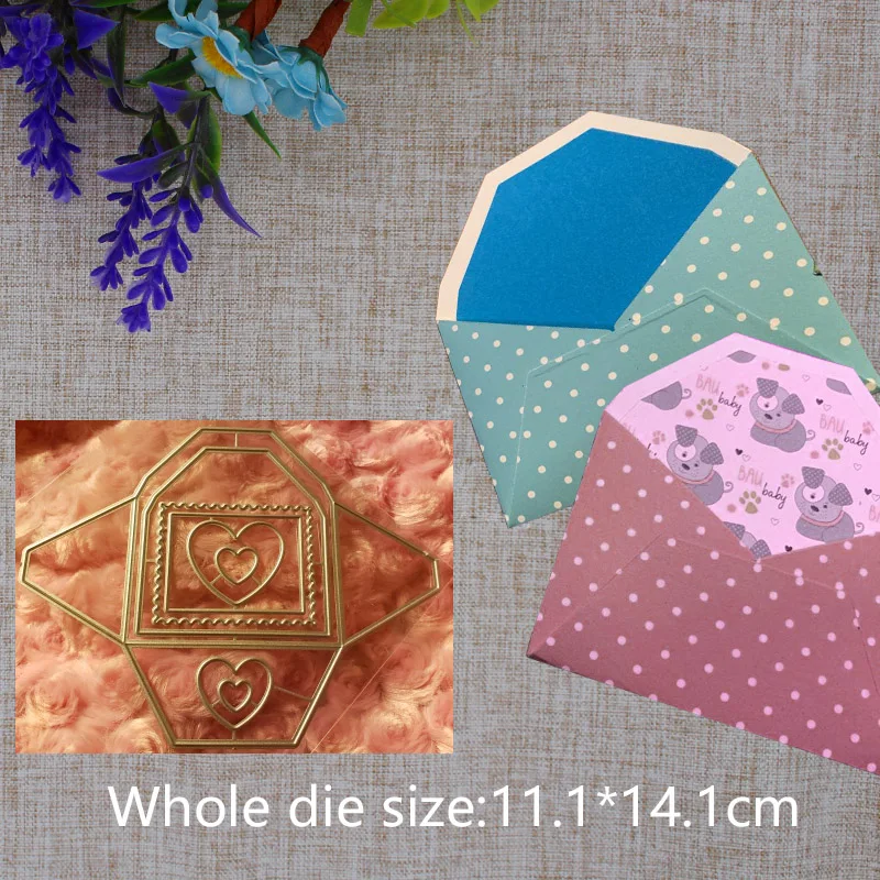 

2019 New Arrival Envelope Cutting Dies Stencil DIY Scrapbooking Embossing Photo Album Paper Card Decor Craft Makings 111x141mm