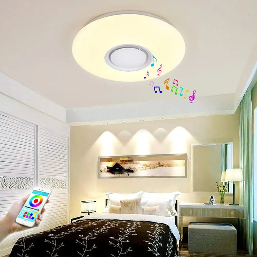 

Yeelight 40*40*5.5cm 24W LED Ceiling Light Dimmable RGB Bluetooth Speaker APP Control Lamp Room Decor