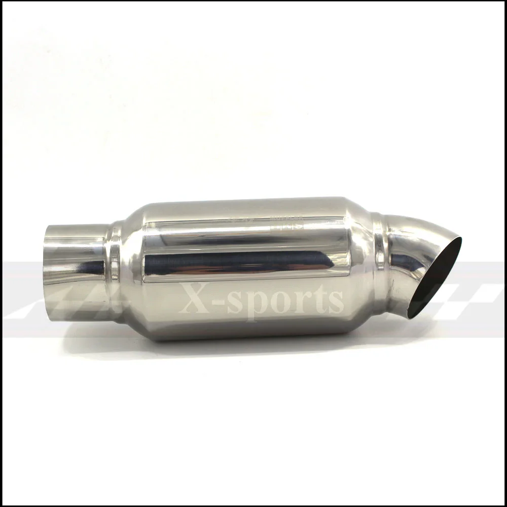 Car exhaust pipe Muffler tail pipe High Quality Universal Stainless steel 304 Length 245mm of 270mm Interface: 51mm 63mm