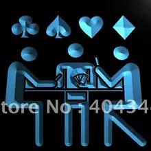 LB785-Skat Покер Игра счастливый пивной бар светодиодный неоновый свет знак