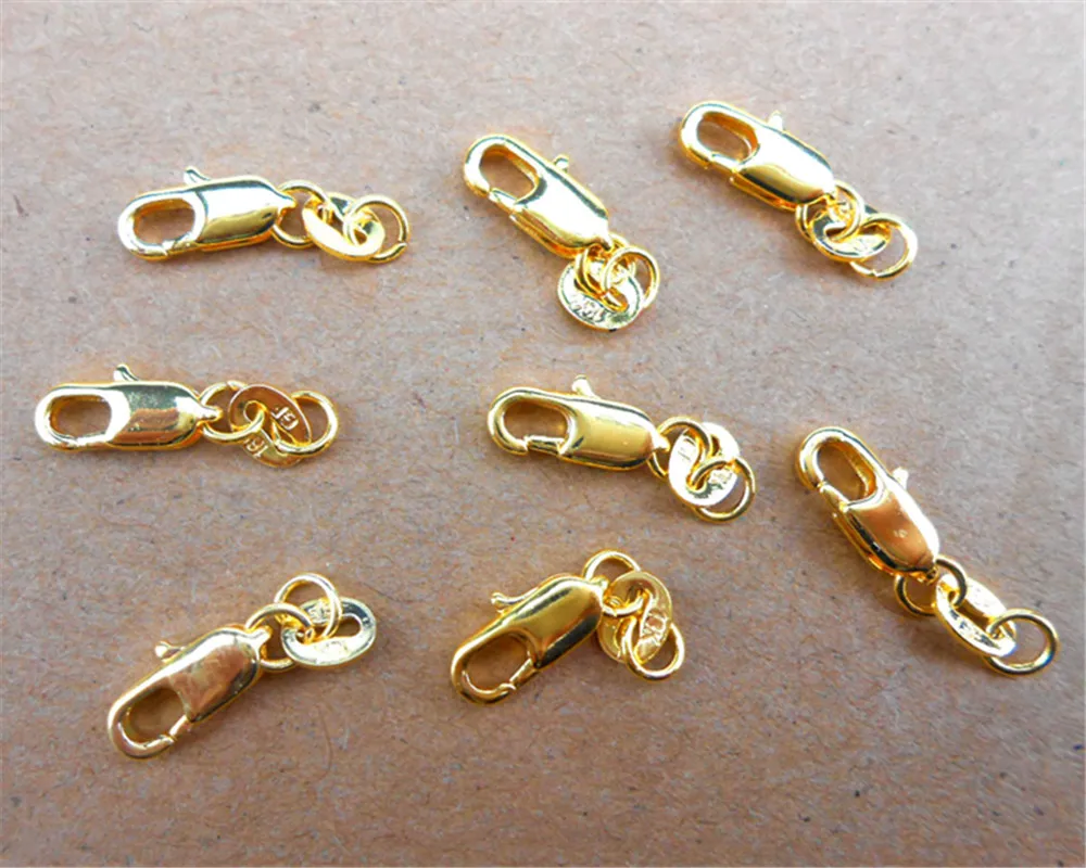 Застежка лобстер из желтого золота 18 кг 10 шт. 24 часа кг|gold filled lobster clasp|lobster claspgold clasps
