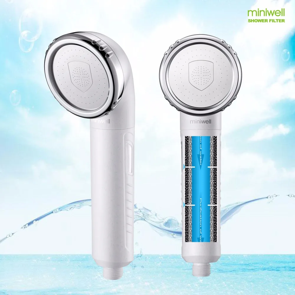 

Shower head with handheld wand and replaceable cartridge, kdf shower head filter