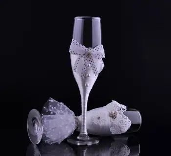 

Luxury Champagne Glasses Sparkle Toasting Flutes Wedding Long Wine Glass Cup Goblet Gift Banquet Party Decoration SN1367