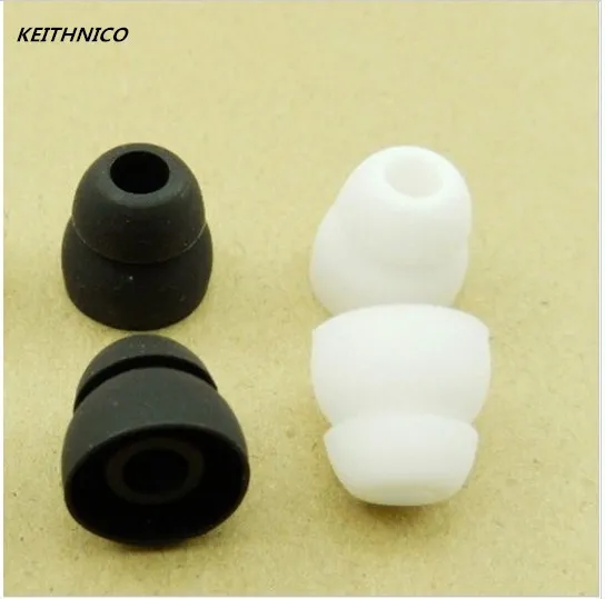 

100pcs Earphone Replacement Two Layer Silicone In-Ear Earphone Earbuds Headset Headphone Eartips Earplug Ear pads M size H054
