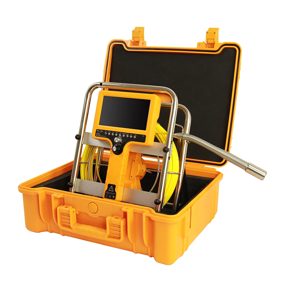 

28mm Self Leveling Pipe Locating Drain Sewer Inspection Camera Snake Endoscope Meter Counter Borescope