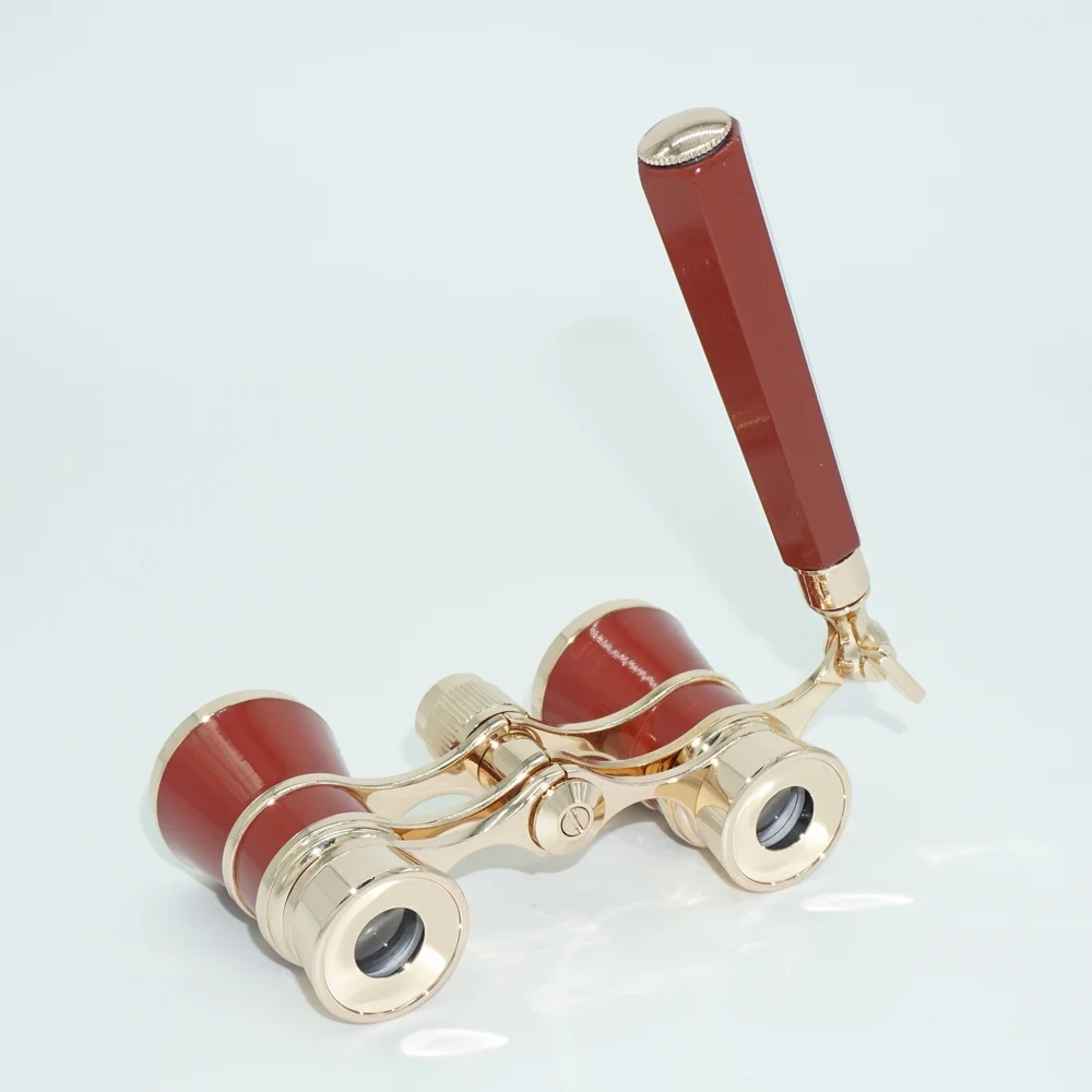 السيليكا هلام تليسكوب مزود بمنظار ثنائي الأحمر النبيذ هدية 3X25 مناظير سيدة هدية تلسكوب أوبرا مناظير DYB038