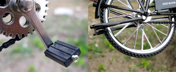 Черный металл для велосипедов Модель и мини-легче Моделирование игрушка подарок украшение модель