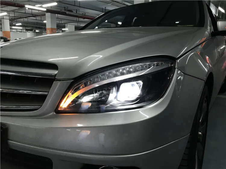 EOsuns фара в сборе для Mercedes-Benz C Class W204 C180 C200 C260 C280 C300 2008-2013