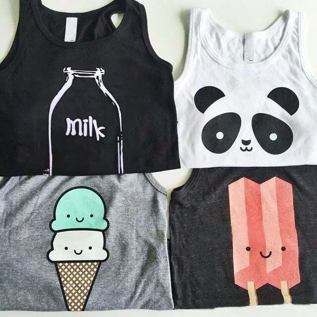 

Baby Tops Children Vest Boys Summer T Shirts Girls Tanks 2018 Fashion Printed Toddler Tees T-Shirt Clothing