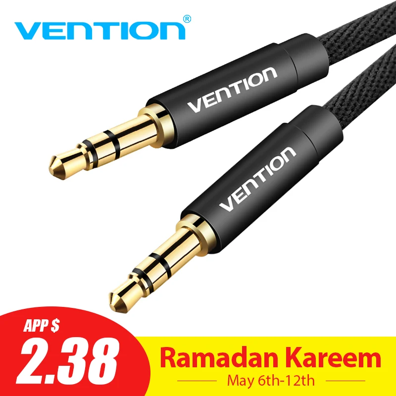 Vention 3.5mm Audio Cable Fabric Braid 3.5 jack to jack aux cord 1m 1.5m 2m 3m Headphone Speaker AUX Cable for iphone 8 Car MP3 Vention 3.5mm Audio Cable Fabric Braid 3.5 jack to jack aux cord 1m 1.5m 2m 3m Headphone Speaker AUX Cable for iphone 8 Car MP3