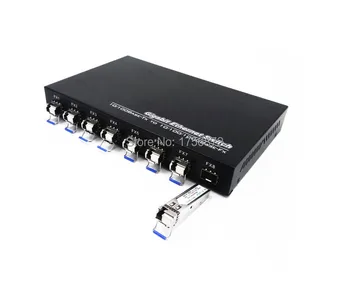 Günstige 1 Stück 8F2E 1000 Mt SFP Schalter 8 Fiber Ports 2 Ethernet Ports Fiber Giga Sfp Medienkonverter Ethernet Fiber Schalter
