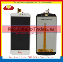 Hohe Qualität 5,0 “Für Acer Liquid Z530 Voll Lcd Display Touchscreen Digitizer Assembly Komplette Panel Objektiv Schwarz Weiß + Tracking