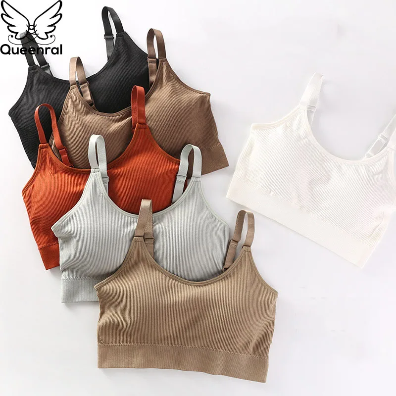 Queenral бюстгальтеры пуш ап для женщин нижнее белье BH Bralette беспроводной бюстгальтер