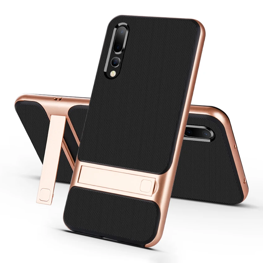 

Mobile Case Back Cover for Huawei P20 P20Pro Stand Case Cover Shockproof 360 Full Protective 3D Hybrid for HuaweiP20 Pro Fundas