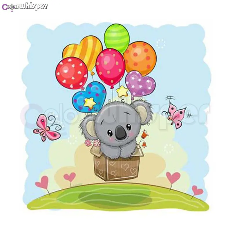 Алмазная живопись 5D полная квадратная/круглая дрель детский медведь Мультяшные животные подарок детям Daimond Картина Вышивка крестом мозаика 907DP - Цвет: 8