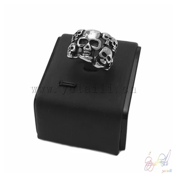 

Yulaili Multi Head Skull Ring Wholesale Hyperbolic Oil Painting 361L Stainless Steel Ring
