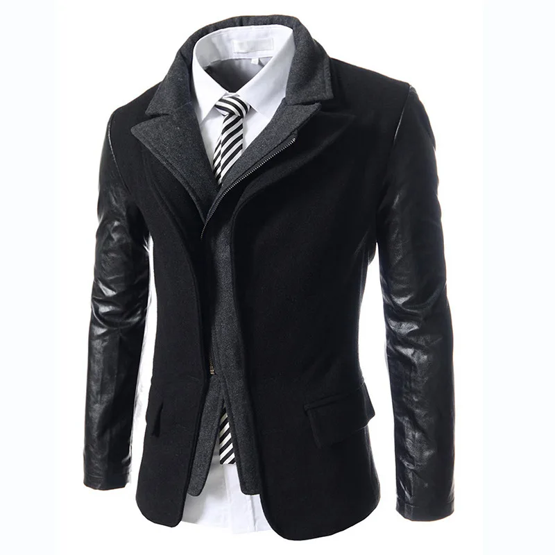 Aliexpress.com : Buy Wool Coats Men Patchowork Casual